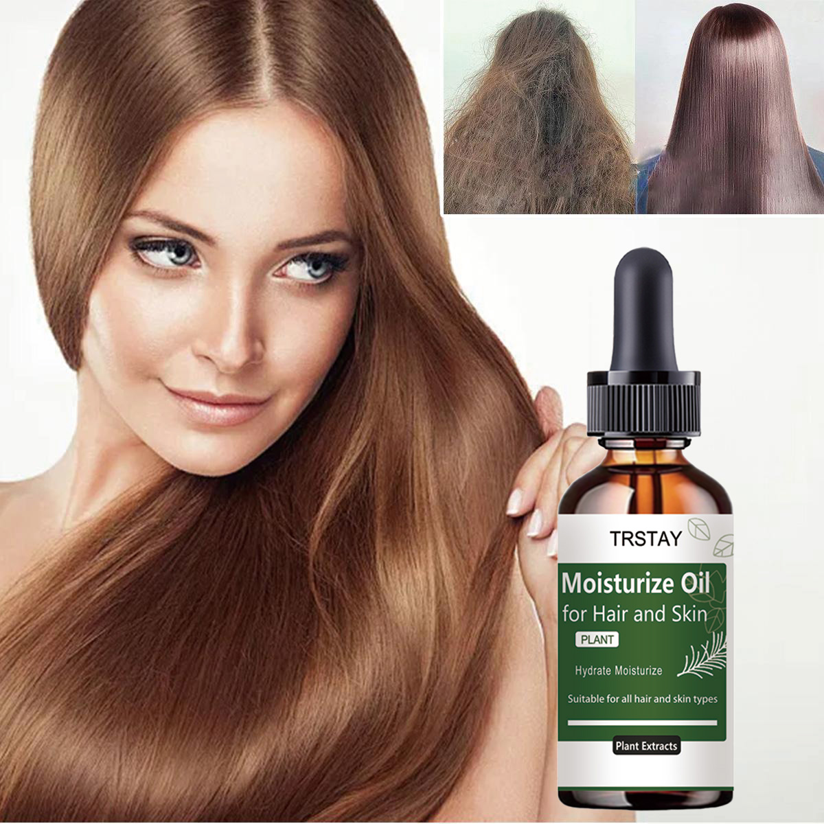 Rosemary Hair Oil - TRSTAY Aceite esencial de romero para