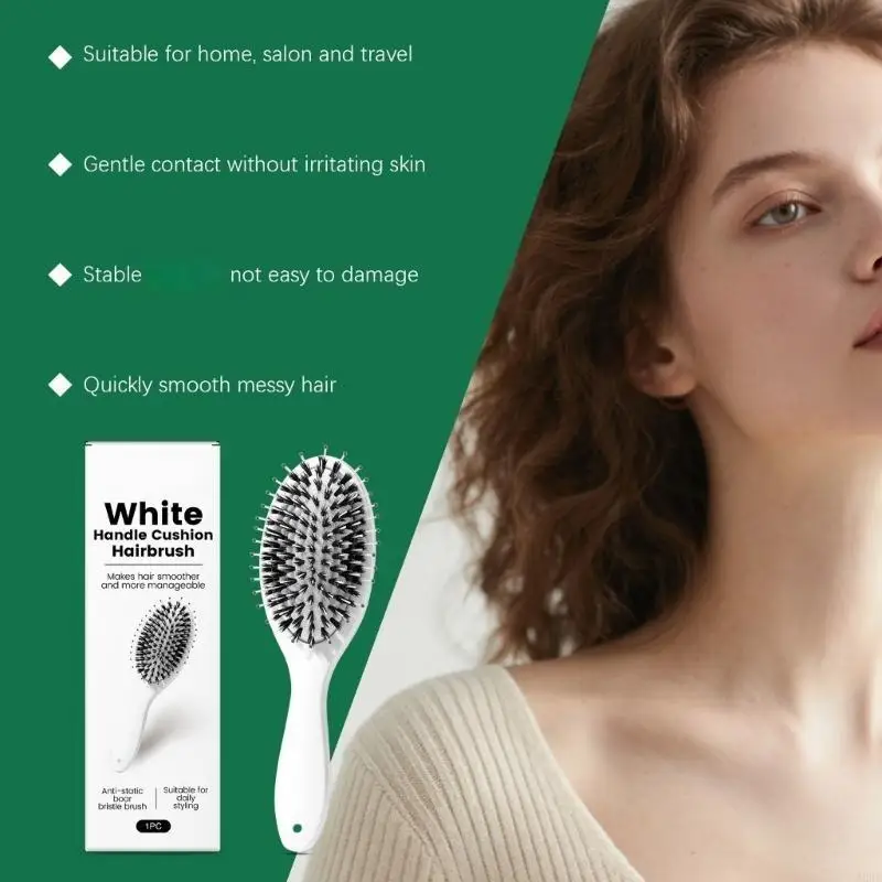 Hair Care Daily Routine - Las cerdas jabalí y cepillo nailon