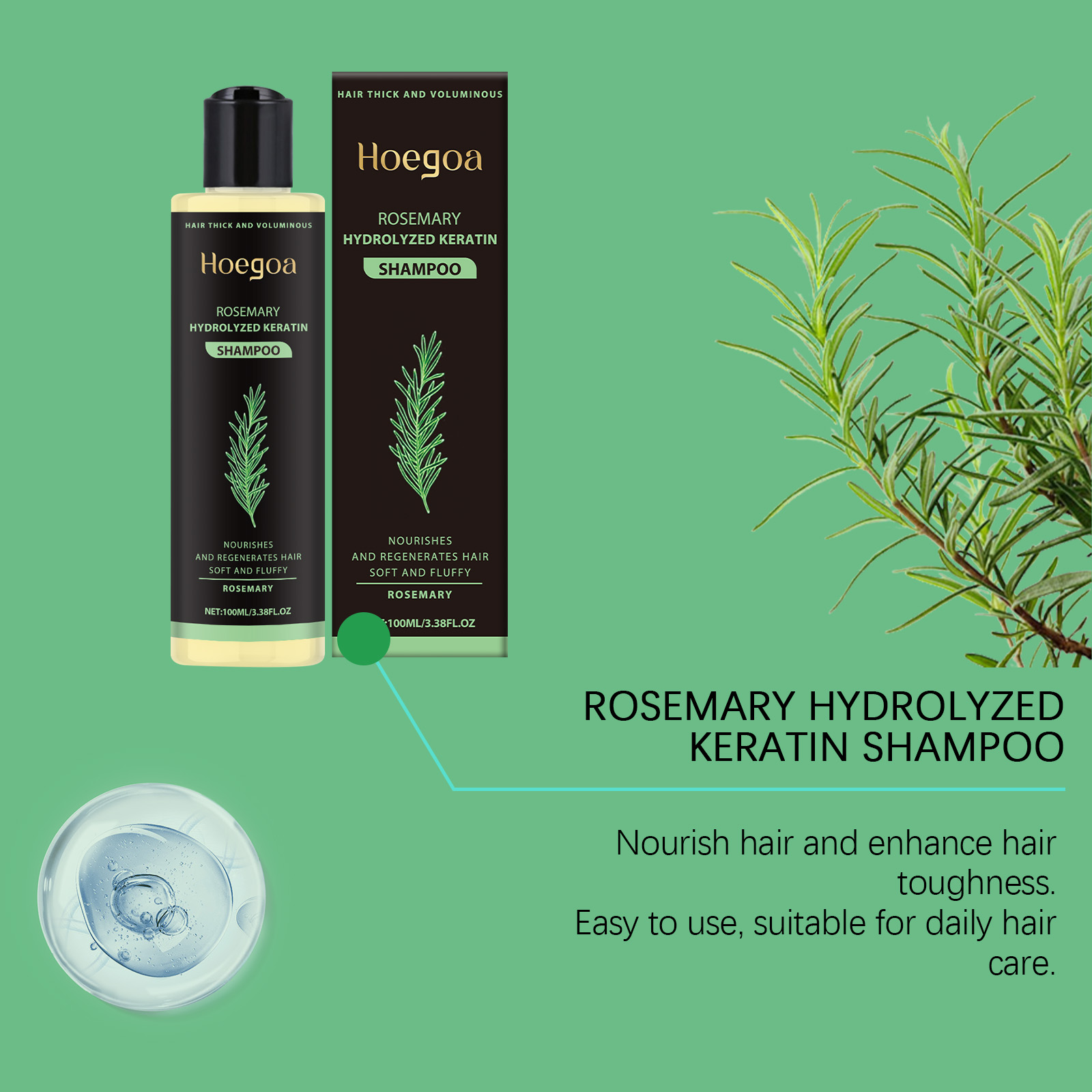Hoegoa Champú para el cabello  - Rosemary Hair Oil reseña y precio