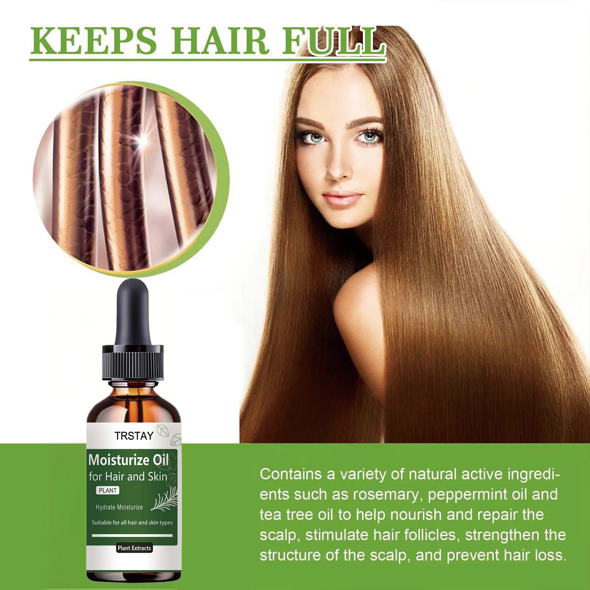TRSTAY Aceite esencial de rome - Rosemary Hair Oil reseña y precio