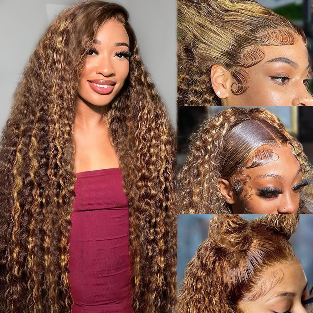 36 pulgadas de onda profunda P - Lace Front Wig reseña y precio